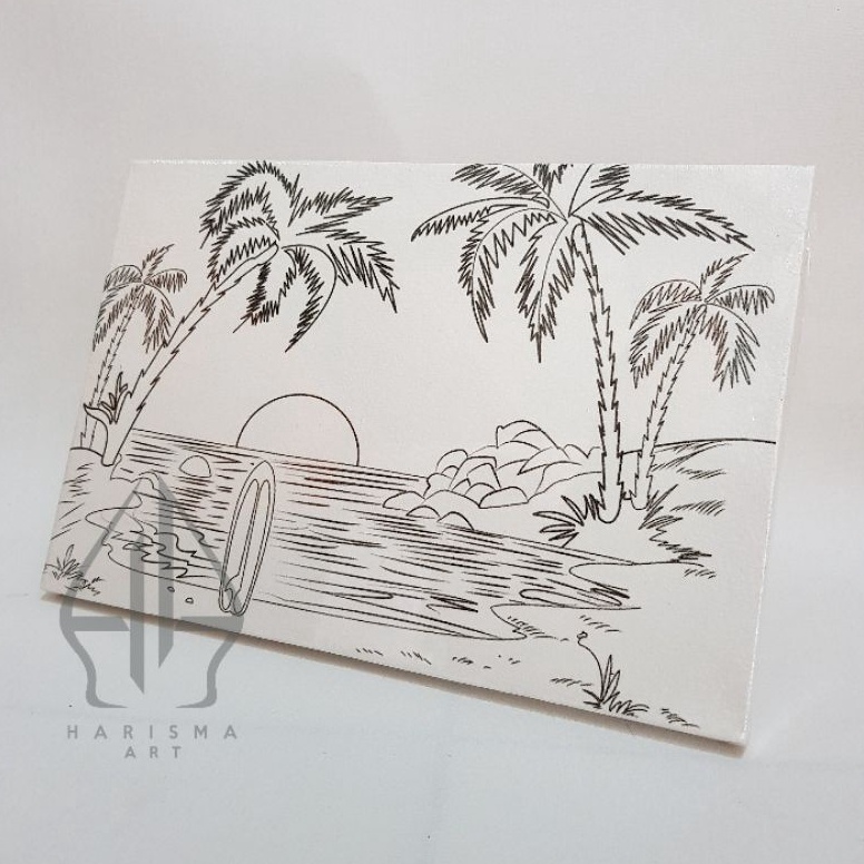 

[LIM68] Kanvas Lukis Sketsa 20x30 cm Berkualitas || Kanvas Lukis Sketsa Mewarnai ➙Ready Stok