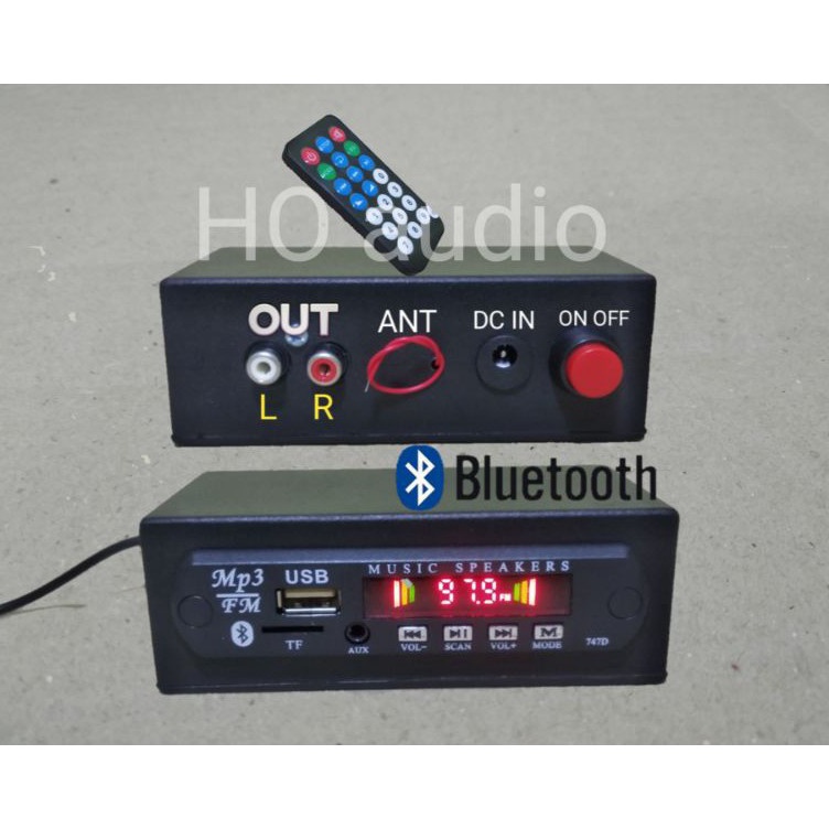 Dijual Murah mp3 player bluetooth USB FM mini box rakitan dc 12 volt