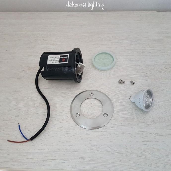 Lampu lantai led tanam sorot focus 12 derajat taman outdoor waterproof