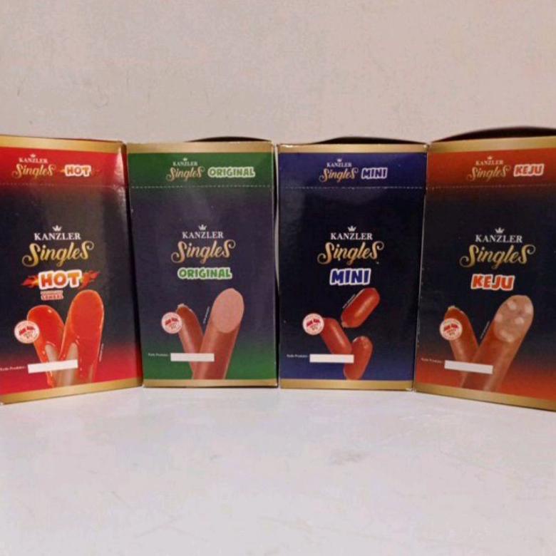

8.8 [Discount] 1 Dus Kanzler Singles Hot / Original / Keju / Mini / Bakso Box (Isi 12 Pcs) New !!