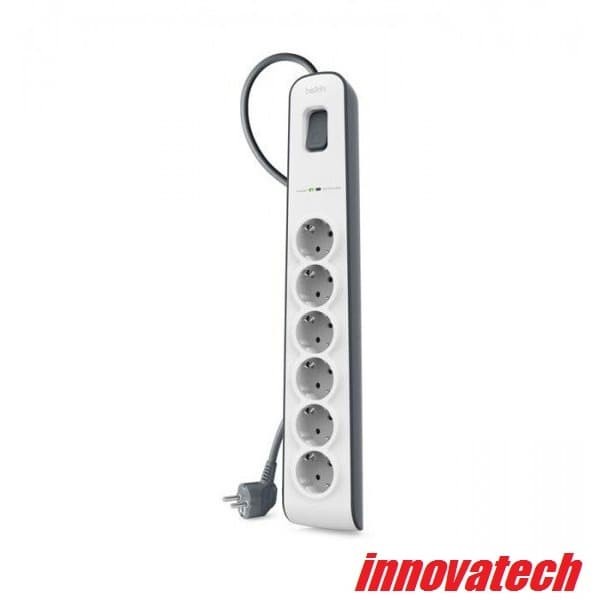 Belkin Surge Protector Colokan LIstrik Anti Petir 6 Outlet BSV603VF2M