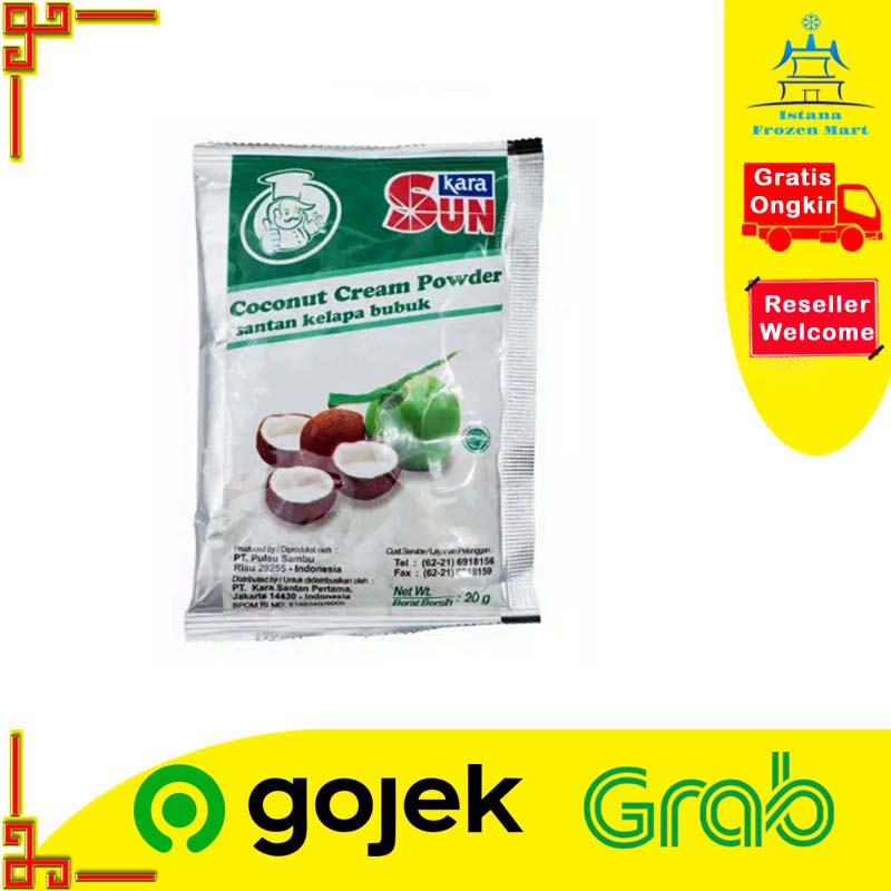 

Santan Kelapa Bubuk SUN KARA Coconut Cream Powder 20 GR