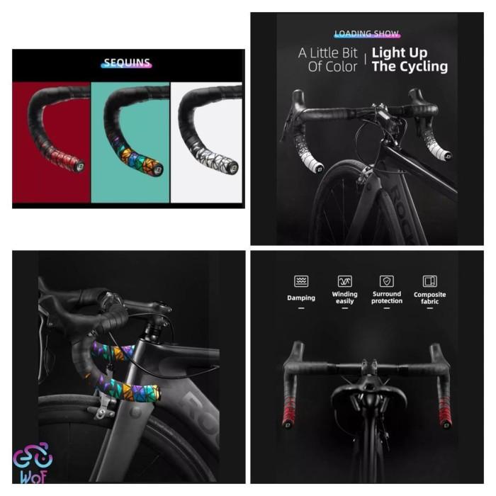 Rockbros Bicycle Handle Bar Tape Sepeda Road Bike Bartape Eva Pu- Bdlp