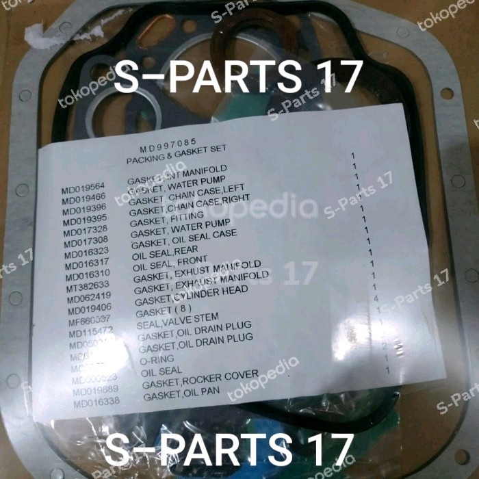 Gasket Paking Set Packing Full Set Fullset L100 Minicab L 100 Minicab Kode 071