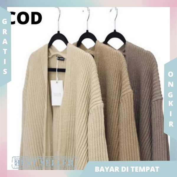 Csrdigan Wanita Knit Cardy Outer Viral Termurah Promo Cardigan Oversize Bahan Lembut Kiyowo Blazer K