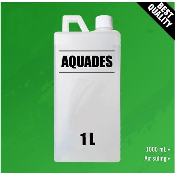 Aquades - Akuades - Aquadest - Air Suling - Air Aki Radiator 1Liter