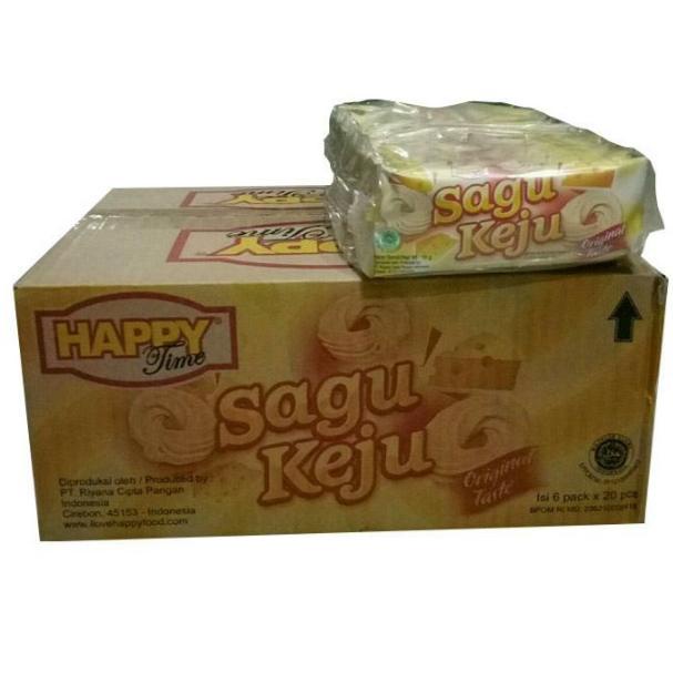 

1 Karton - Happy Time SAgu Keju Biskuit 120 pcs