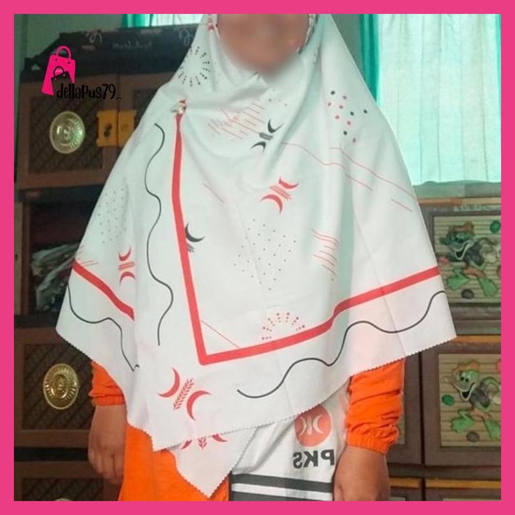 Kaos akhwat PKS tunik orange logo baru dellapus79_