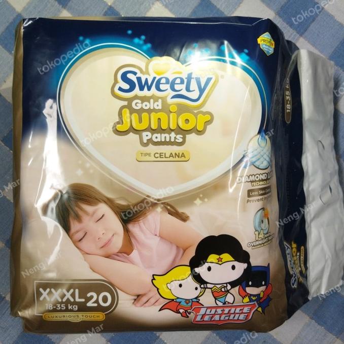Sweety Gold Junior Pants XXXL 20 Pempers Popok Celana Anak Bayi XXXL20