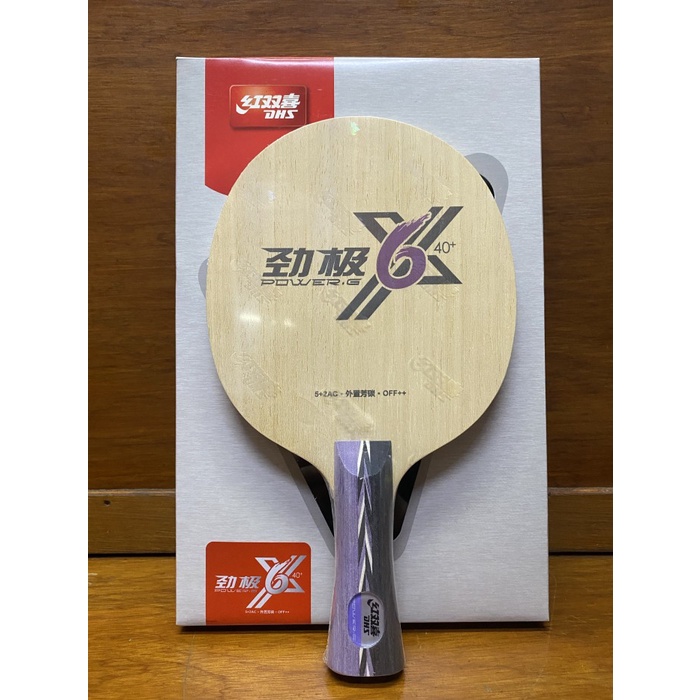 Terlaris Kayu Bet Pingpong Tenis Meja Dhs Power G Pg6X Pg 6X 40+ Original