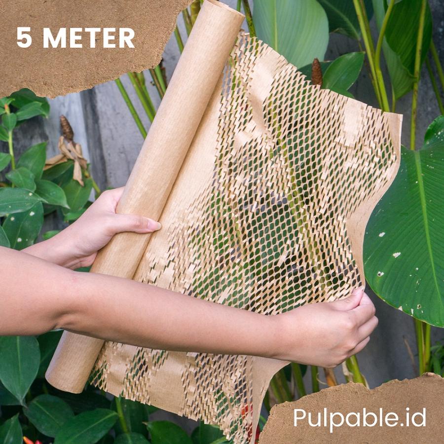 

Terbaru 38 Cm X 5 Meter Honeycomb Paper Wrap / Eco Bubble Wrap- Pulpable - 2M 5M 10M