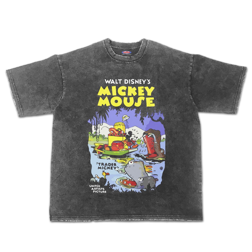 Kaos Mickey Mouse Walt Disney Oversize Sandwash