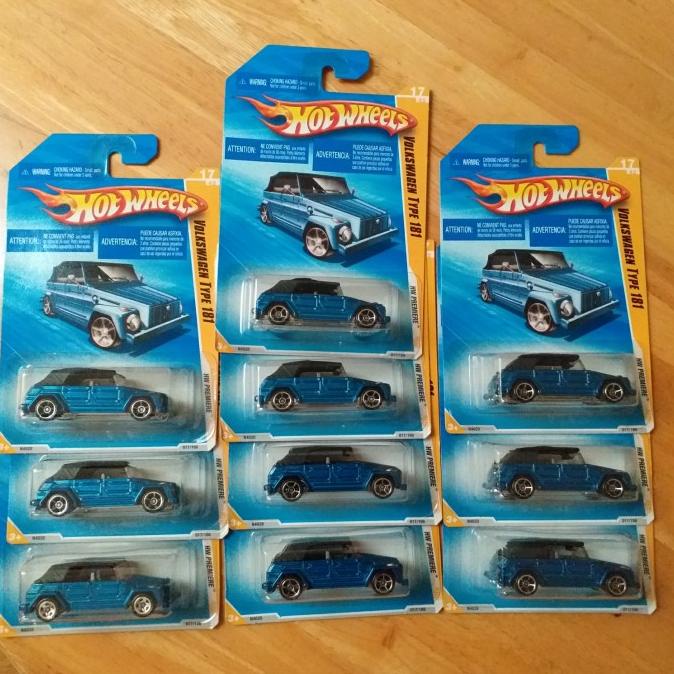 hot wheels volkswagen type 181 biru