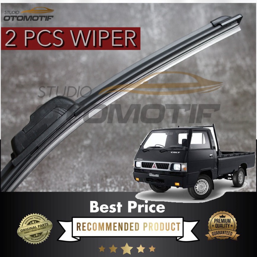 Harga Termurah.. WIPER L300 COLT FRAMELESS / WIPER MOBIL L300 PISANG 2PCS