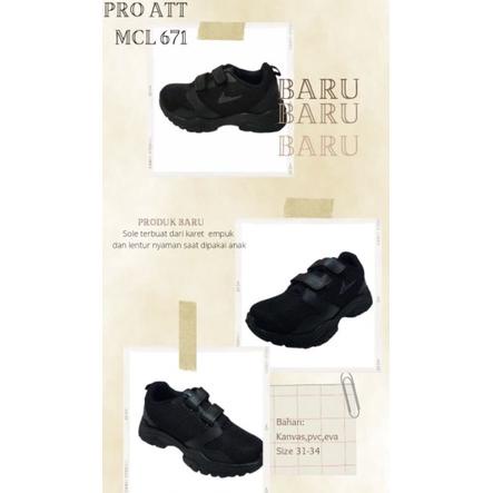 ( Bisa Cod ) Sepatu Anak PRO ATT /Sepatu Anak/PRO ATT ANAK/PRO ATT/Sepatu Hitam/Sepatu Sekolah/PRO A