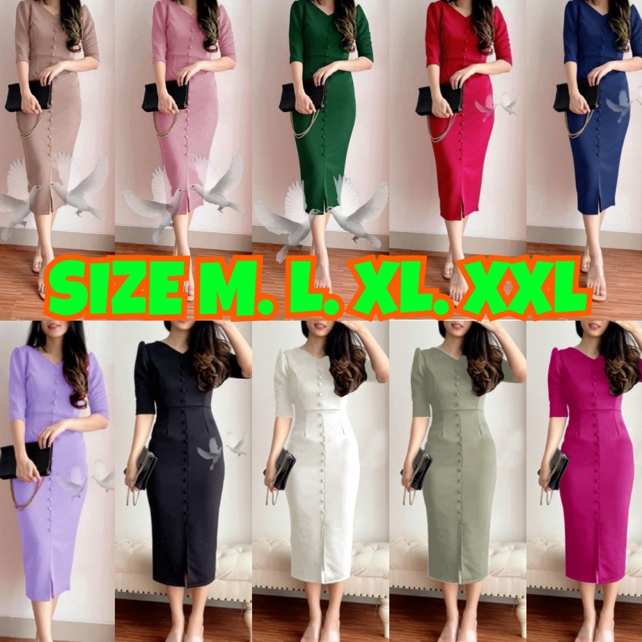 ➴❄❈ Mini dress Korea / DRESS SCUBA HANY DAHAYU / DRESS BODYCON SCUBA PREMIUM JUMBO / dress SIMPLE CA