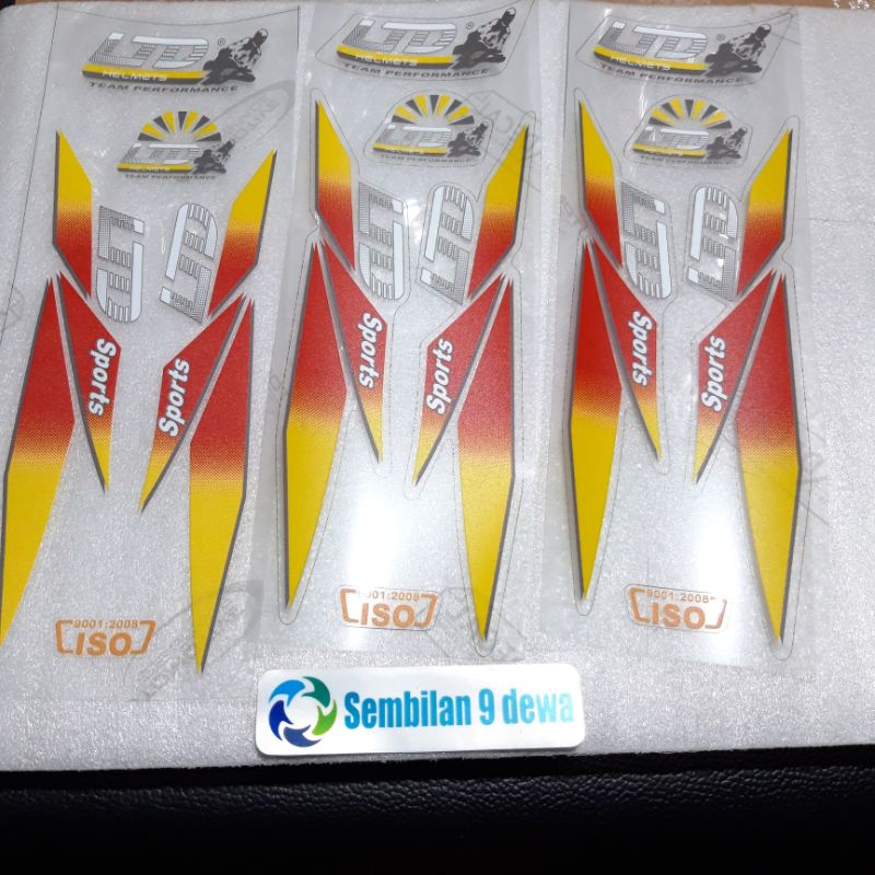 stiker helm LTD sport malaysia bahan transparan print tinta UV