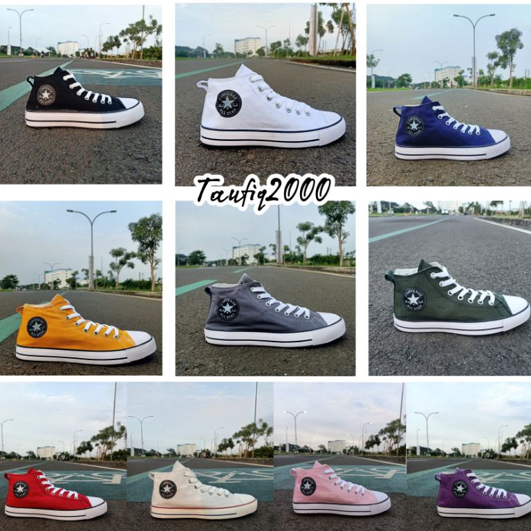 SALE TERBATAS. Sepatu Converse Semi Boot Sneakers Pria Wanita