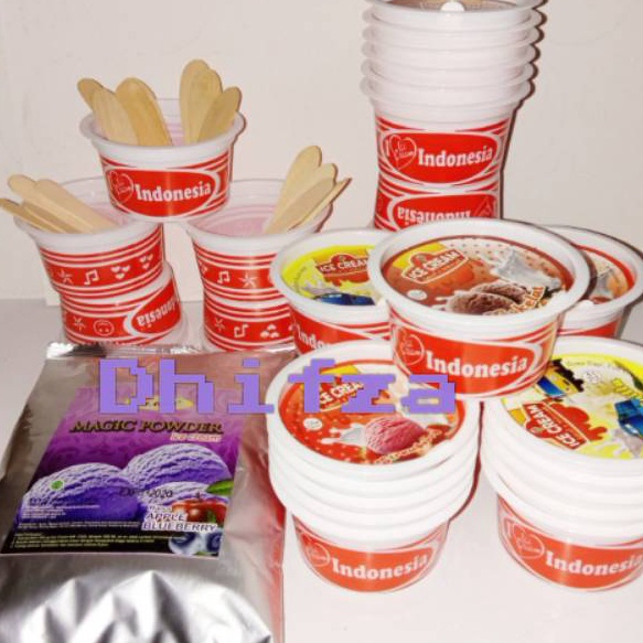 

TYMC1469㊬ PAKET ES KRIM CUP INDONESIA UK 90ml ㊑