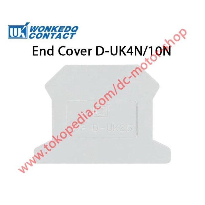 End Plate End Cover Terminal Block Terminal UK UK3N sampai UK10N