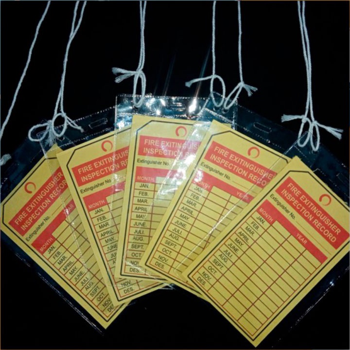 ☊Ready❃ TZATT kartu alat pemadam api/Kartu Apar/Label  Apar/log apar/Maintance/ Kartu laporan alat p