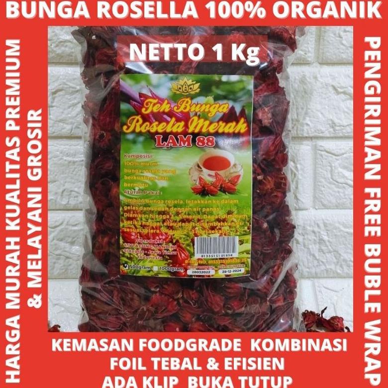 

HOT PROMO BUNGA ROSELA MERAH TEA