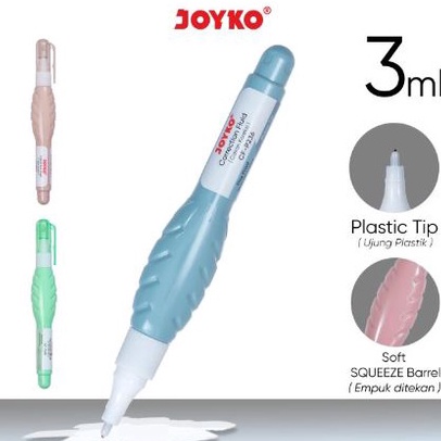 

VMRH0831㊣ (12Pcs) Tip Ex Cair Joyko Pastel CF-P236 / Correction Fluid / Cairan Koreksi / Tip X ㊌