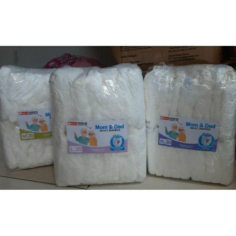 7.7 SALE PAMPERS / POPOK  DEWASA / LANSIA  (model Celana isi 20 pcs) SIZE  M, L, XL