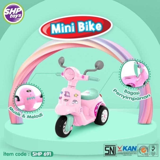 MAINAN ANAK PEREMPUAN COWO SKUTER ANAK SEPEDA MOTOR VESPA CILIK VESPA