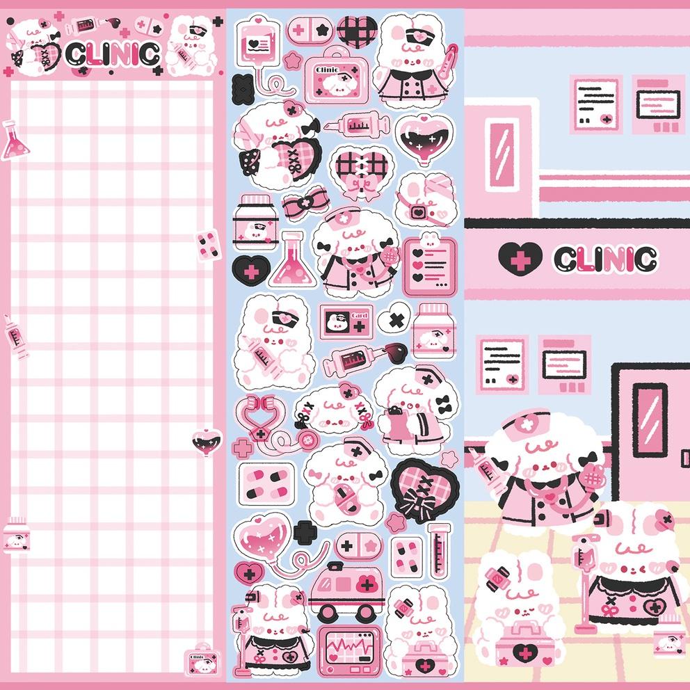 

Promo Peach 1 Pcs Galicici Desain Asli Stiker Lucu Kartun Kelinci Puppy Kelinci Anjing Stiker Jurnal Scrapbook Deco Stiker