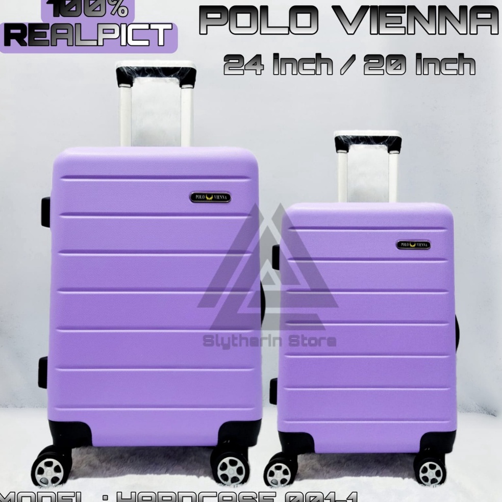 ready promo koper set ukuran 20inch 24inch beli 1 dapat 2 koper polo original polo vienna tidak muda
