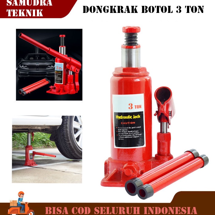 STOK TERBATAS. Dongkrak Turun Harga  Dongkrak Botol 5 ton, 3 ton & 2 Ton Mobil Universal Kuat Murah 