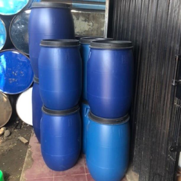 Populer DRum Plastik Air / Tong Sampah 60 Liter / Tong Biru