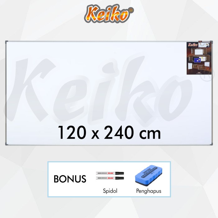 

Best Seller Papan Tulis Whiteboard Gantung Single Face Keiko 120 X 240 Cm