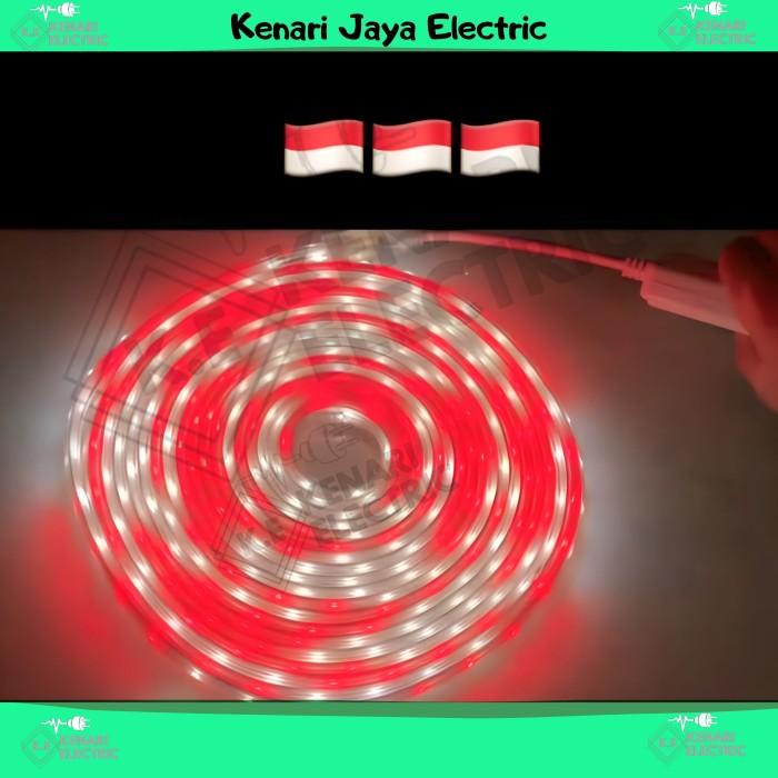 Lampu Led Strip Merah Putih Outdoor 10 Meter 2835 / Led Strip Outdoor