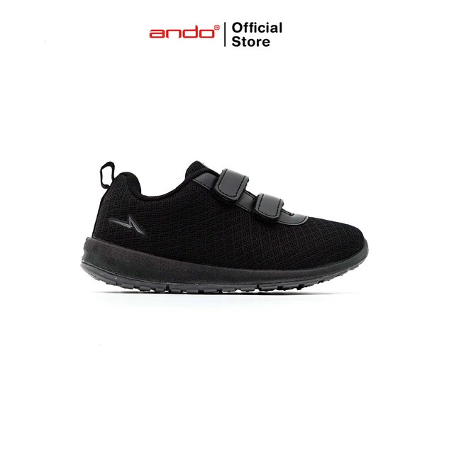 Ando Official Sepatu Sneakers Bsc 51 V Anak - Hitam/Hitam