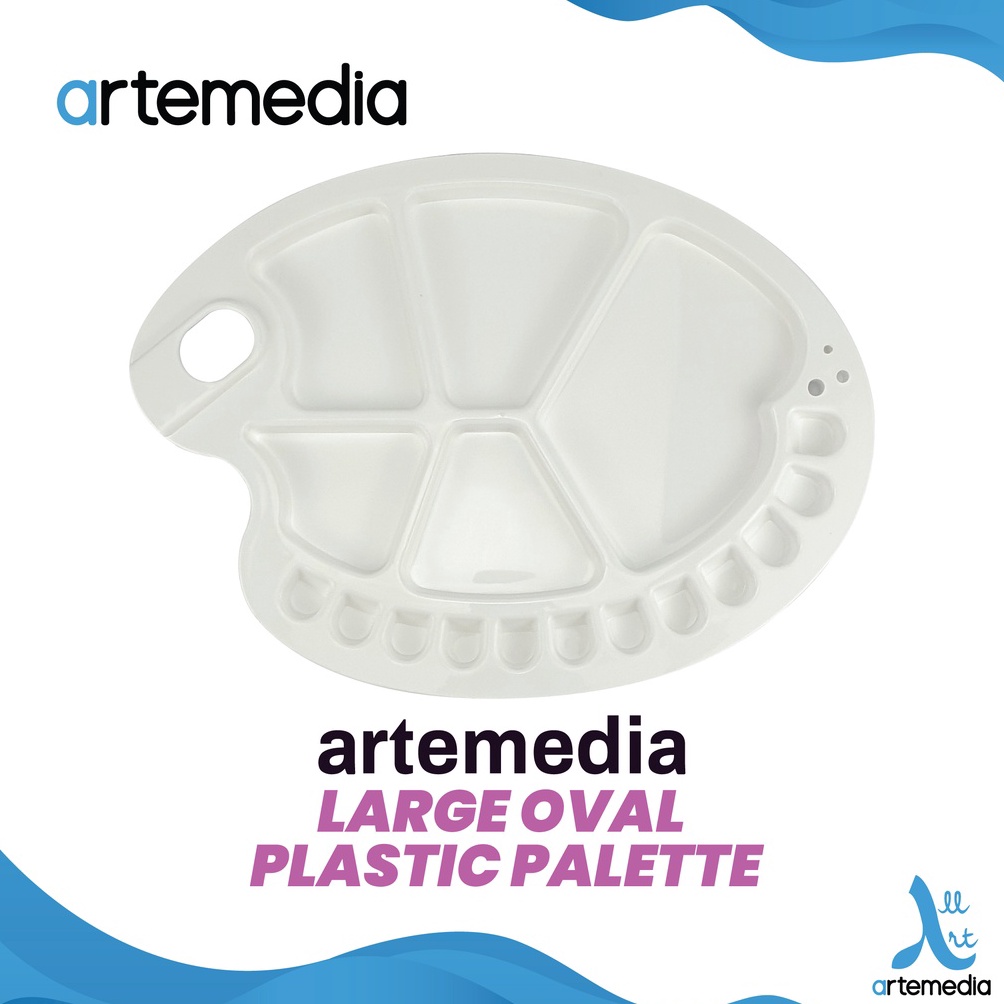 

[MYN] Palet Lukis Artemedia Oval Plastic Palette vwmtr