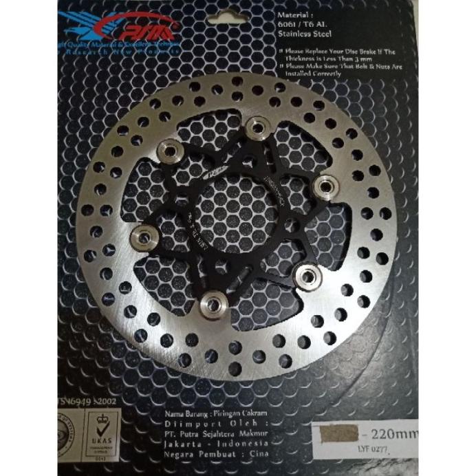 Disc Depan Piringan Cakram Psm Jupiter Z Mx Vega R Blade Ukuran 220
