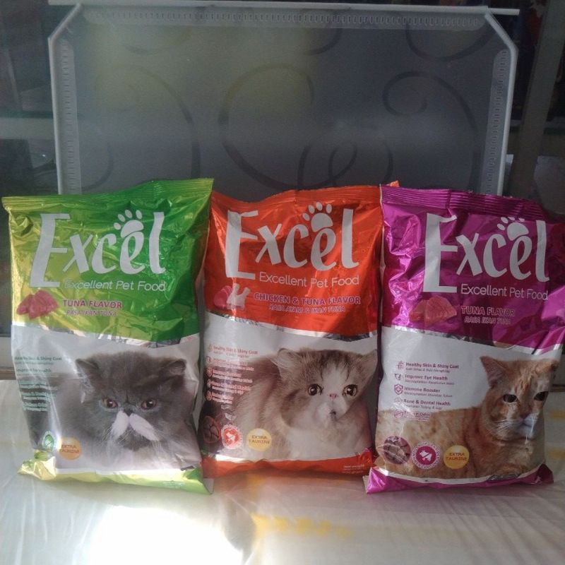 pakan kucing excel