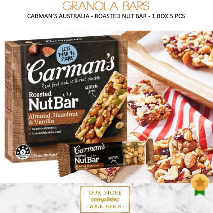 

CARMAN'S ROASTED NUT BAR GRANOLA CARMANS PROTEIN GREEK STYLE YOGURT