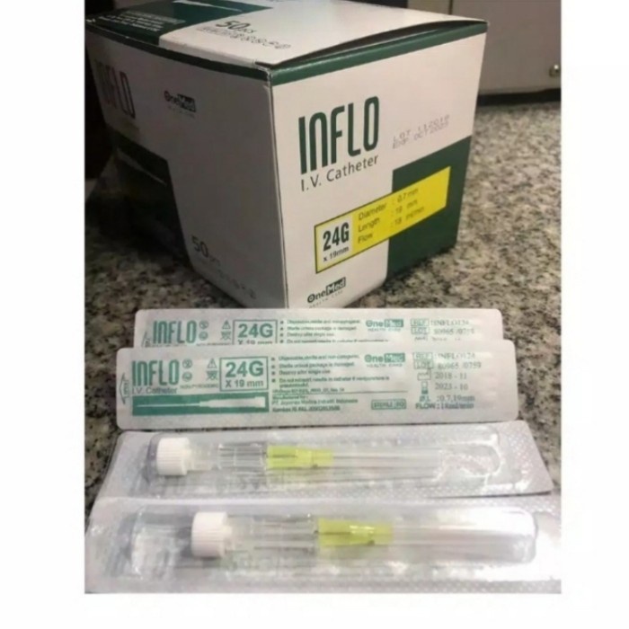 Abbocath jarum infus inflo/ box ,abbacath iv catheter 18G,20G,22G,24G