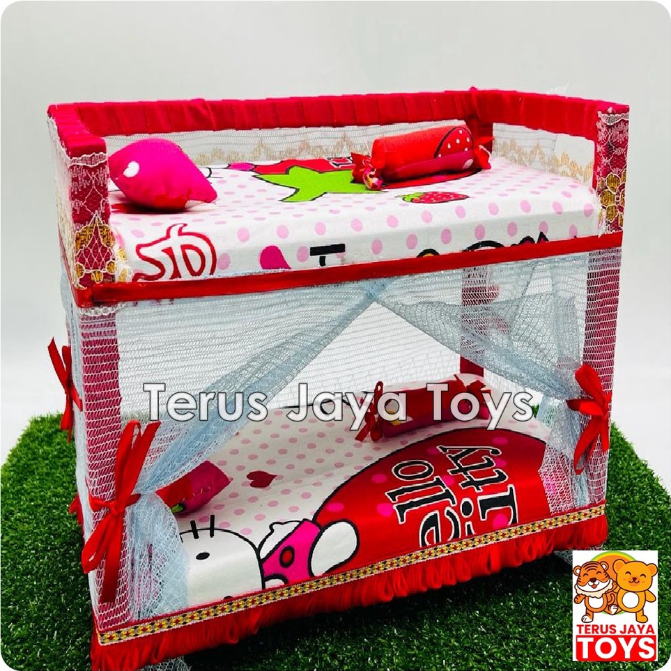 ←Terlaris✽ S7AAM TEMPAT TIDUR BERBY 2 TINGKAT /MAINAN ANAK PEREMPUAN / KASUR BERBY / RANJANG BERBY T