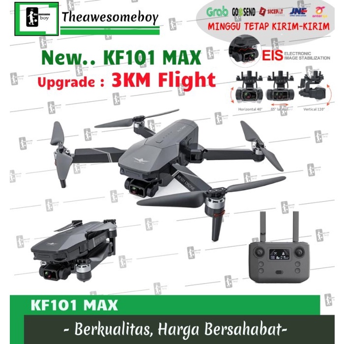 KF101 MAX DRONE 4K 3 AXIS EIS CAMERA GPS FPV 5G WIFI 3KM UPGRADE PRO ORIGINAL