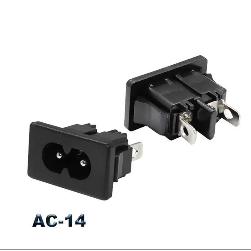 Power IEC320 C14 Socket 250V 2.5A Plug Inlet AC-14