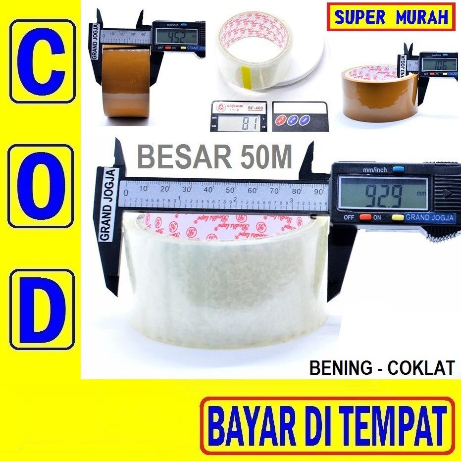 

PAC 1D COD LAKBAN COKLAT BENING BESAR TEBAL ISOLASI SOLASI SOLATIP TAPE 2 INC 50M 50 METER
