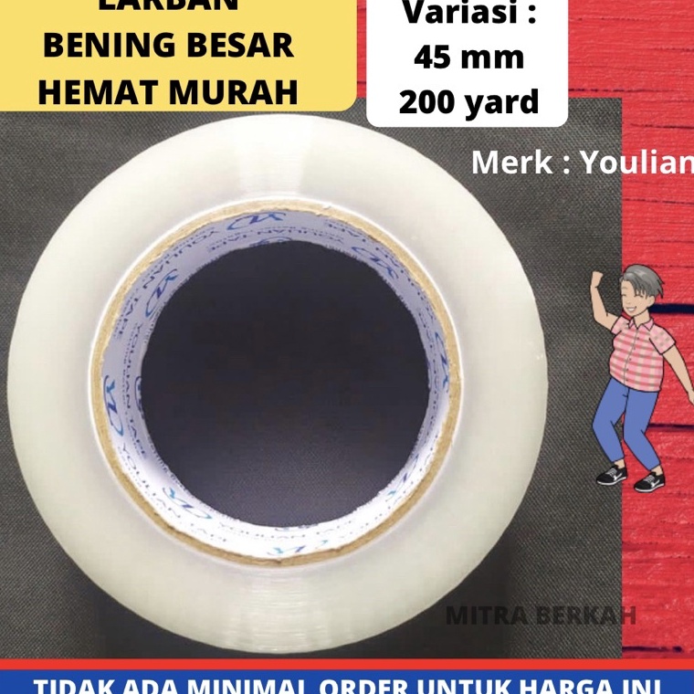 

Lakban Isolasi Bening Cokelat 200 yard lvmvc