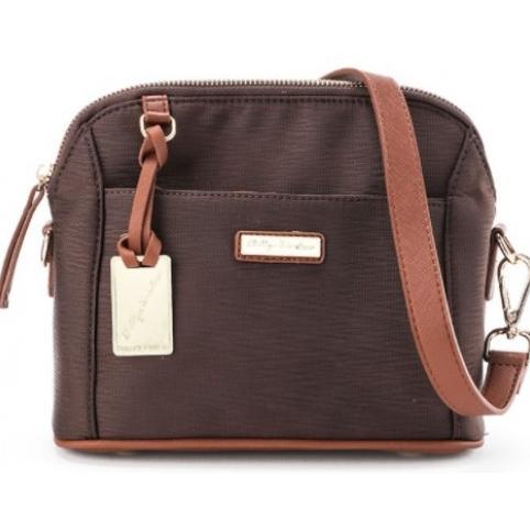 Phillipe Jourdan Domine Tas Selempang Wanita Coklat (Canvas)