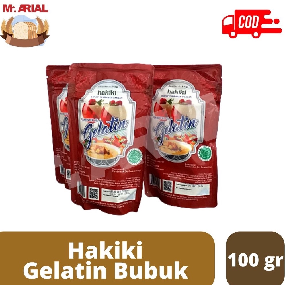 

Grosir HAKIKI Gelatin Bubuk / Gelatin Sapi / Gelatin 100 gr Gelatine Powder 0G7