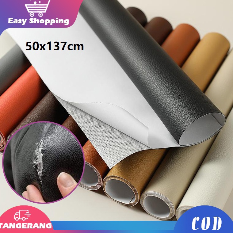 Terpercaya.. 50x137cm Stiker Kulit Sofa Furniture Stiker Furniture Sticker Leather Repair Untuk Mobi