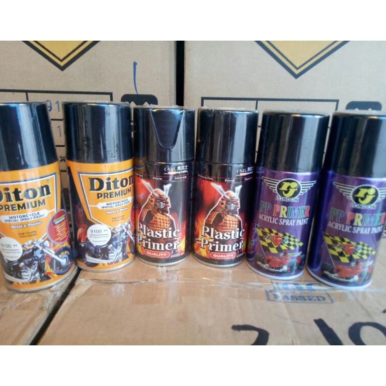 SIAP KIRIM. Cat Dasar plastik Plastic plastic primer diton premium 9100 plastic primer rj london pla